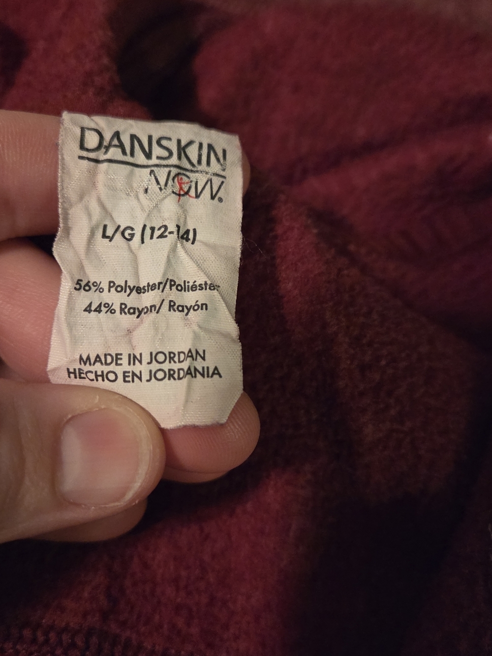 Danskins Women’s Zip-Up Hooded Jacket in Light Red Size Large - Picture 7 of 7